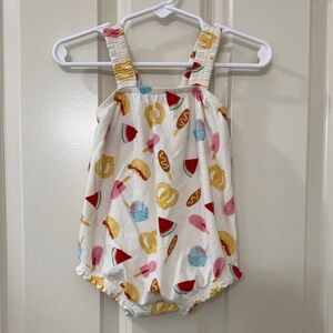 Old Navy Colorful Snack Print Romper